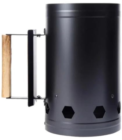 Jasaly Cubo de encendido rápido de carbón, estufa de acero inoxidable, accesorios de herramientas de parrilla de barbacoa, encendedor de barbacoa de cocina al aire libre