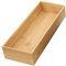 Rtyweth Boîte de rangement en bambou, caisse en bois, boîte de rangement de tiroir en bambou de luxe, boîte à ustensiles de rangement en bambou, tiroir multi-usage