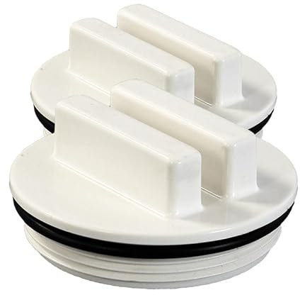 POOL Total 2 Zoll Winterverschluss mit O-Ring – Effektiver Winterstopfen für Einströmdüsen – Sicherer Frostschutz und zuverlässige Abdichtung für Pools (2X Stück)
