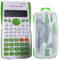 Maths Set Scientific Calculators Protractor and Compass - Basic Stationery Set 240 Functions 2 Line 10+2 Digits,Desk Math for School Protractor and Compass with Rulers and Two Set Squares