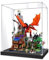 Acryl Vitrine Kompatibel Mit 21348 Ideas Dungeons & Dragons: Die Sage vom Roten Drachen, Schaukasten Showcase Staubdichte Display Case für 21348 - Nicht Enthalten Modellbausatz (Stil A)