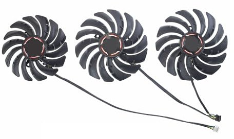 DLUPING PLD09210B12HH PLD10010B12HH DC12V Ventilateur de Carte Graphique pour MSI RTX 2080 2080Ti 2080 2070 Super Gaming X Trio Ventilateur de Refroidissement de Carte vidéo(3PCS Set)