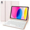 IVEOPPE Tastiera iPad 10 Generazione 10.9 2022, Custodia iPad 11 Pollici (A16, 2025) con Tastiera, Cover Tastiera Italiano QWERTY Bluetooth Magnetico Staccabile con Portapenna, Rosa