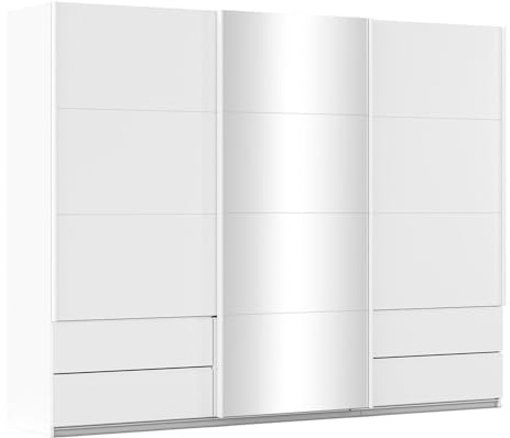 Schwebetürenschrank mit Spiegeltür - Graumetallic von rauch Orange