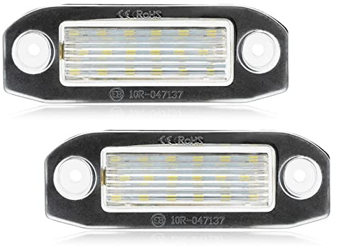 GERLJ Auto-Rücklichtlampe Für Volvo C30 C70 S80 V70 XC70 Automontage 2 Stück weiße Heckleuchten Kennzeichenbeleuchtung