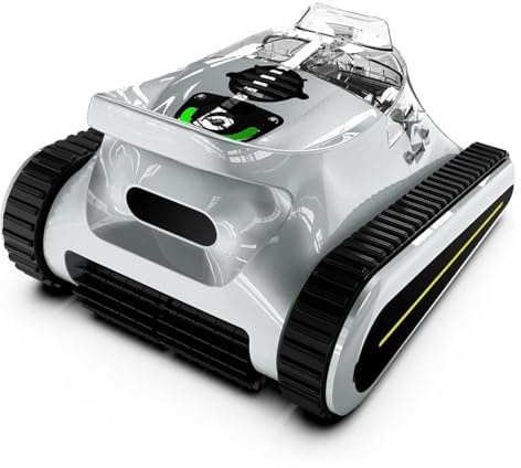 BJdfgE Kabelloser Poolroboter – Poolsauger, bürstenloser 180-W-Motor, 45.000 Pa Saugleistung, Wandklettern, Sonarnavigation
