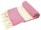 Stefano Ferrante ELMAS Hamamtuch Saunatuch Pestemal Fouta Strandtuch Badetuch Handtuch Baumwolle Backpacker 100x180 cm (Pink)
