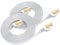 Cat 8 Cable Ethernet de 2 Metros(2PCS), BUSOHE Cable de Red Plano RJ45 Gigabit LAN de Alta Velocidad, Cable de Conexión a Internet de 40Gbps y 2000Mhz para Rúter, Módem, Panel de Conexión, PC (Blanco)