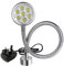 Magnetic Work Light 700 Lumen 120v Led Spot Lamp with 15 inch Flexible Gooseneck Adjustable Base for Lathe CNC Milling Drilling Machine Woodworking Workbench Industrial Lighting…
