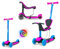 Milly Mally Trottinette Pousse-Pied 3 en 1 Little Star (Rose-Bleu)