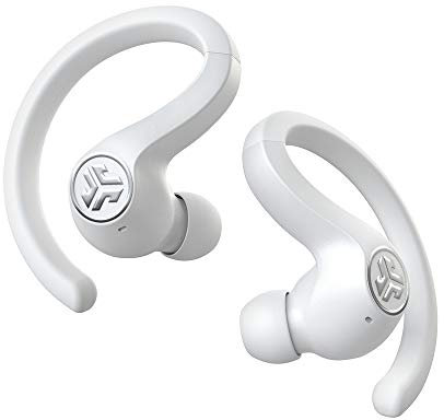 JLab JBuds Air Sport True Wireless Earbuds, Sports Running Headphones - Bluetooth Earbuds with IP66 Sweat Resistant and Be Aware Audio - Wireless Earphones with Charging Case, Custom EQ3 Sound, White