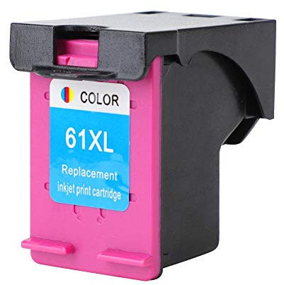 Wiederaufbereitete Tintenpatronen Ersatztintenpatronen Drucker Nachfüllbare Tintenpatrone Passend für 61 XL Officejet 2620 4639 Deskjet 1000 1050 2000 Drucker(Farbe)