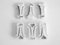10 CLIPS DE FIXATION POUR DISJONCTEUR C60N, DT40