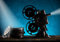 wandmotiv24 Fototapete Filmkamera mit Filmrollen, XS 150 x 105cm - 3 Teile, Wanddeko, Wandbild, Wandtapete, Film Kino M5906