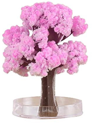 Magic Growing Tree DIY Cristallo Albero di Natale Decorazione Fiorito Carta Rosa Albero di Natale Creativo Novità Giocattoli Regalo per Bambini Divertimento Educativo e Festa (1PC A)