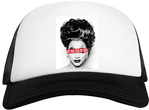 Not Today, Satan. Not Today Weiß Schwarz Unisex Baseball Cap White Black Unisex