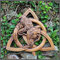 Younoo1 Statue von Raben, Ornamente aus Holz, nordischer Göttlicher Nordischer Göttin, Wanddekoration, aus nordischem Rune / Paianisch, Skulptur, Handwerk, für Dekoration zu Hause (Holz)