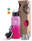 hydro2go Edelstahl Trinkflasche – BPA-freie Isolierflasche für Kinder, Schule, Sport & Outdoor – Hält Getränke bis zu 12H heiß und bis zu 24H kalt – Inklusive 3 Trinkverschlüsse – 950 ml (Bloom)