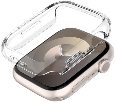 Spigen Cover Thin Fit Cover Compatibile con Apple Watch Series per 9/8/7 (45mm) - Crystal Clear