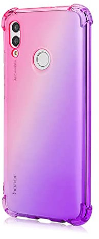 HUANGTAOLI Cover per Huawei P Smart 2019, Custodia in Morbida Silicone Protettiva Bumper Colorato Cover per Huawei P Smart 2019