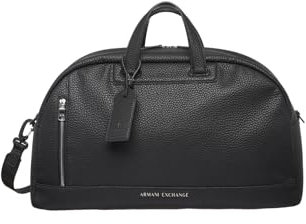 Armani Exchange Men's Pebble Armani Bag Duffle, Black