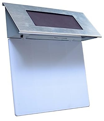 DOITOOL Solar-nummernleuchte Beleuchtet Für Hausnummer Praktische Wandhofleuchte Mit Leds Wetterfeste Edelstahlkonstruktion Kabellose Installation Energiesparendes Solarbetriebenes