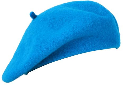 Umeepar Damen Wolle Französischen Baskenmütze (Aqua)