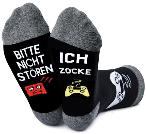 cheap4uk Lustige Socken Geschenk Muttertag Lustige Socken Herren Damen 43-46 Ostersocken Mit Spruch Funny Socks Gaming Zocken Socken Ostern Geschenk