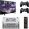 Super Console X PRO Plus, Retro Videospielkonsole 256 GB Integrierte 117.000 + Spiele, TV- und Game-Dual-System, 4K HD-Ausgang, 2 Controller, kompatibel mit PS1 / PSP / DC WiFi / LAN (Weiß, 256G)