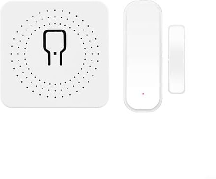 WiFi Smart Switch Garage Door Controller, Wireless Door Magnetic Intelligent Detector Home Alarm System Garage Door Opener for TUYA APP