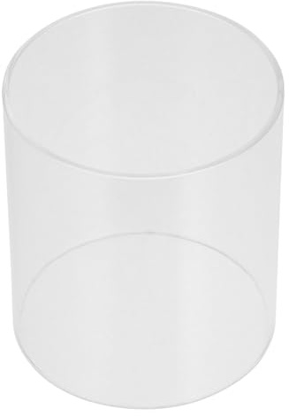 IMIKEYA 2 Stück Glaszylinder ohne Boden 9cm Durchmesser Ersatzglas Windlicht Glaszylinder Kerzenständer für Windlicht Zuhause Wohnzimmer Hochzeit Tischdeko