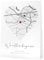 Papierschmiede® We said yes Bild mit Koordinaten | Personalisiertes Geschenk zum Hochzeitstag | Personalisiertes Hochzeitsgeschenke fürs Brautpaar mit Rahmen | Hochzeit Verlobung Geschenk