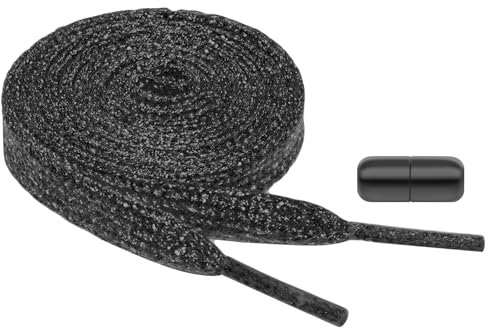 flintronic 1 Pares Cordones, 120CM, Cordones Elásticos sin Nudo con Hebilla Metal, Cordones Departamento Resistentes a Desgarros, Cordones Zapatillas para Calzado Deportivo/Correr/Informales