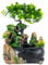 Desktop-Brunnen Desktop-Bonsai für den Innenbereich Zierbrunnen-Dekoration Desktop-Steingarten-Dekoration Wiederverwertbare Wasserversorgung, Zimmerbrunnen mit Pflanzen 19 * 13 * 28,5cm