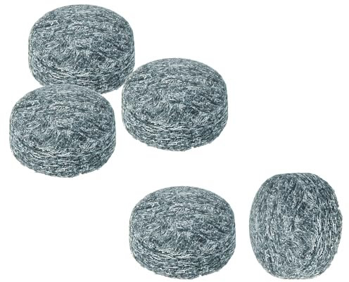 PATIKIL 9mm Durchmesser Pool Queue Spitzen, 5er Pack Pool Billard Queue Spitzen Pool Stock Ersatzspitzen Pool Stock Spitzen Snooker Queue Spitzen, Grau