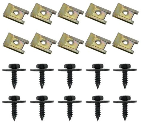 CCOZD [Replacement] 20 stücke Sechskantkopf for Gewindebohrer Innensechskantschrauben Schraube Clips Unterboden-Spritzschutz for BMW E81 E82 E87 E88 F20 E21 E30 E36 E46 E90 E91 E92