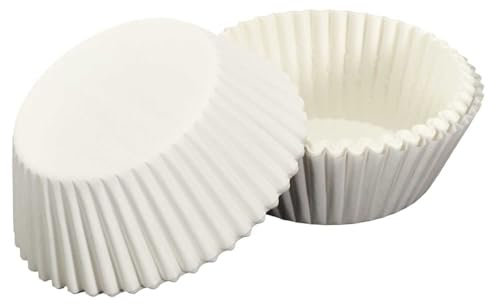 LILY COOK, KP0027, Pirottini in Carta Bianca 120 unità, Ideali per Muffin, Cottura ottimale, Eleganti ed ecologici, Pronti all'Uso, riciclabili 4,5 cm