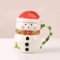 Xfeyaqlo Tasse de Noël 400ml - Mug 3D en Céramique Avec Couvercle - Emballage Cadeau (Bonhomme de Neige)