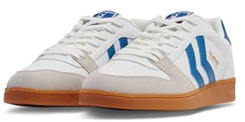 hummel Handball Perfekt Sp, Scarpe da Ginnastica Unisex-Adulto, Bianco/Blu, 42 EU