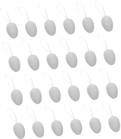 ERINGOGO 36St bemalte Eier zappeln Bausätze Cool matschig bastelset basteln für DIY Ostereier easter Ostereierschale selber machen Graffiti-Ei Ostern Plastik Weiß