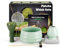 7 Pièces Matcha kit ceremonie japonais, Vert Fouet matcha en résineux, bol matcha, cuillère à thé, Porte-Fouet, kit matcha complet, Coffret matcha, pour la cérémonie du thé, la boisson, Bleu céladon