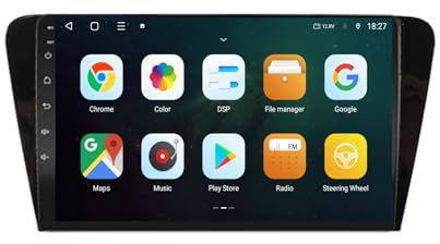 9 Pollici Android 13 Autoradio per SKODA Octavia 3 A7 2013-2018 Navigazione GPS Touch screen con Bluetooth SWC FM RDS Radio AHD 4G/WIFI DVR Ventola di raffreddamento(8+256G)