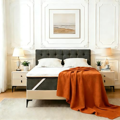 Solviente Premium Topper 180x200cm H4-10cm Memory Foam & Kaltschaum, Orthopädisch & Atmungsaktiv, Oeko-TEX® Zertifiziert, Abnehmbarer Bezug, rutschfest, Langlebig & Hygienisch