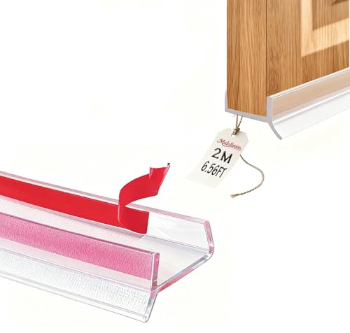 Midslinee 2M Transparent Joint Plinthe Cuisine Profil D’étanchéité | pour Bois de 15 mm 16 mm 17 mm Protection Plinthe, Joint Plinthe Cuisine Profil D’étanchéité