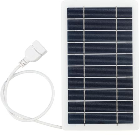 Panel solar portátil 5 V 2 W con puerto USB, Powerbank cargador solar para teléfono, actividades al aire libre, para camping y senderismo