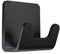 Radius Handtuchhaken Puro schwarz-Kleben
