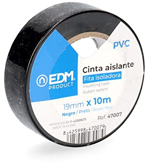 EDM 47007 Isolierband, schwarz, 19 mm x 10 m