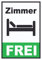 HB-Druck Zimmer frei Hochkant Schild A3 (297x420mm)