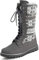 Polar Donna Pelliccia Ecologica Caldo Termica Impermeabile All'Aperto A Passeggio Neve Inverno Suola Di Gomma Calf Stivales - Grigio A Maglia - UK5/EU38 - YC0610
