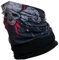 Hilltop® Polar Multifunktionstuch mit Fleece, warmes Schlauchtuch, Schal, Halstuch für kalte Herbst und Wintertage, für Damen und Herren, Trendige Farben, Farbe:Red Skull - 19